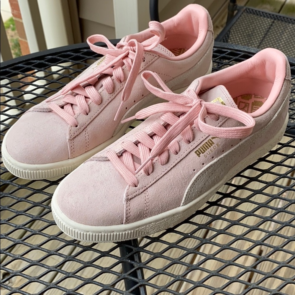 Suede Classic Shine Pink Pumas